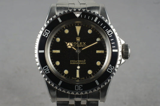 1966 Rolex Submariner 5513 with Glossy Gilt Dial