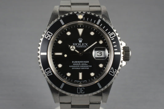 1991 Rolex Submariner 16610