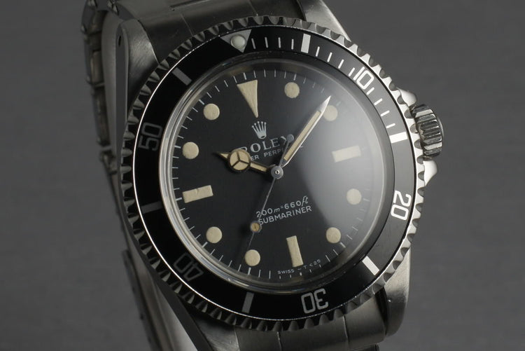 Rolex Submariner 5513 Meters First with 7206 bracelet