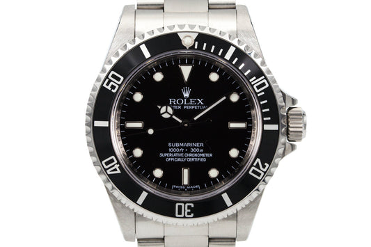 2006 Rolex Submariner 14060M Four-Line Dial with Box and Papers
