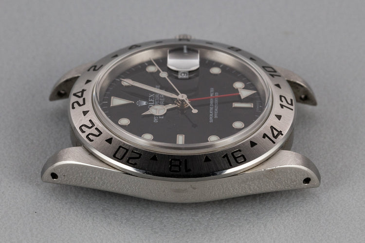 1999 Rolex Explorer II 16570 with Black "SWISS" Only Dial