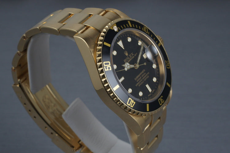 2003 Rolex Submariner  16618 with Black Dial