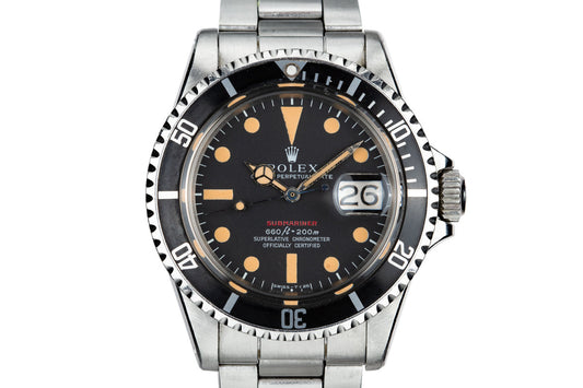 1970 Rolex Red Submariner 1680 with MK IV Dial