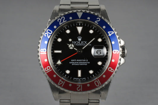 1997 Rolex GMT II 16710 with Box and Papers