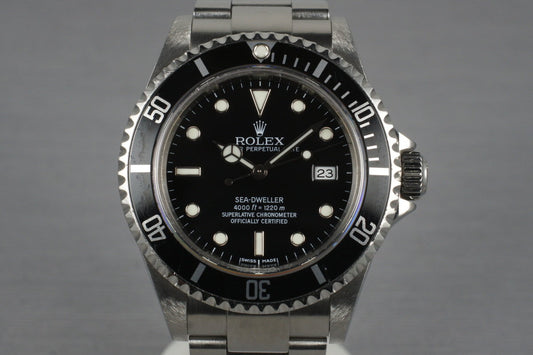 2004 Rolex Sea Dweller 16600T with Box and Papers