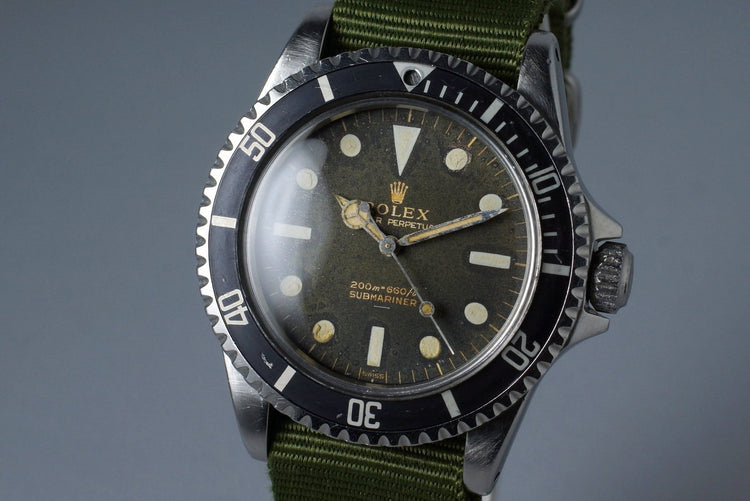 1963 Rolex Submariner 5513 PCG with Tropical Gilt UNDERLINE Dial