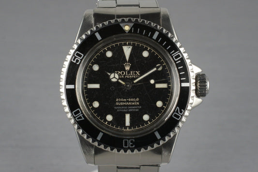 1962 Rolex Submariner 5512 PCG with Gilt 4 Line Chapter Ring Dial