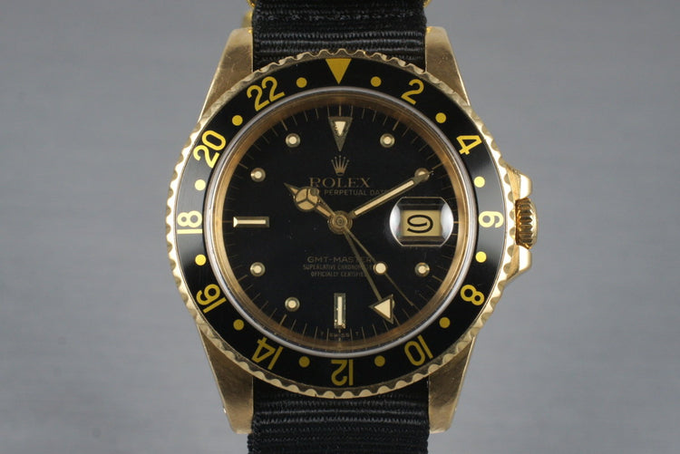 1981 Rolex 18K GMT 16758