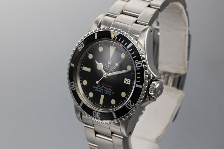 1971 Rolex "Red" Submariner 1680 with MK IV Dial and Kissing 40 Insert
