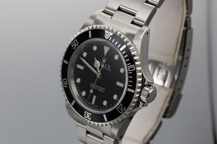 2001 Rolex Submariner 14060M with Box and Papers