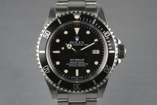 1995 Rolex Sea Dweller 16600 with Service Papers