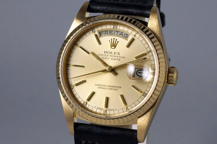 1985 Rolex YG Day Date 18038