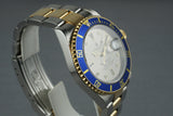 2003 Rolex Two Tone Submariner 16613 Serti Dial with Box and Papers