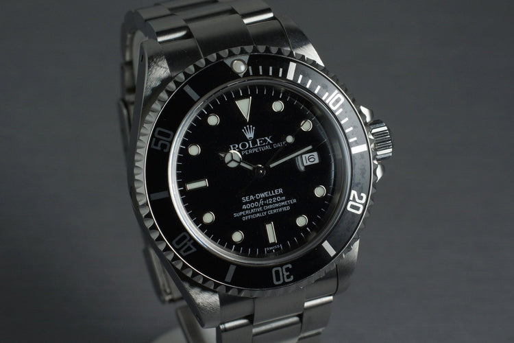 1999 Rolex Sea Dweller 16600 with Box and Papers