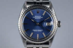 1970 Rolex DateJust 1603 Blue Dial