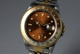 1991 Rolex Two Tone GMT II 16713 Root Beer Dial