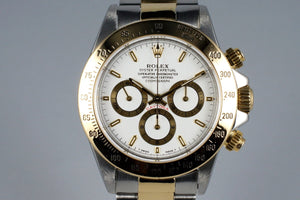 1995 Rolex Two Tone Zenith Daytona 16523 with Box and RSC Papers