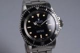 1985 Rolex Submariner 5513 Spider Dial with Box and Papers