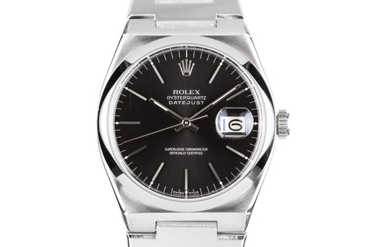 1978 Rolex OysterQuartz DateJust 17000 Black Dial