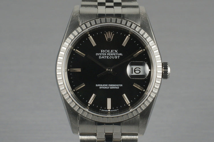2003 Rolex DateJust 16220 Black Dial