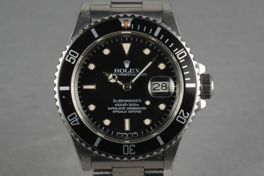 1985 Rolex Submariner 16800 with spider dial