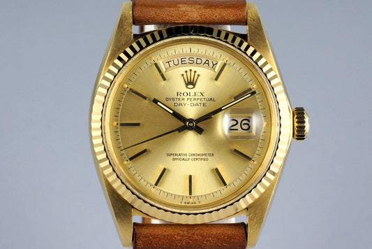 1977 Rolex YG Day Date 1803 Champagne Dial