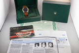 1981 Rolex 14K YG Date 15037 "Ford Motor Company Executive" Blue Diamond Dial with Box and Papers