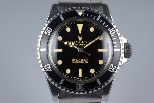 1964 Rolex Submariner 5513 Glossy Gilt Meters First Dial