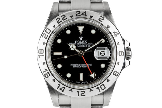 2005 Rolex Explorer II 16570 Black Dial with Box and Papers