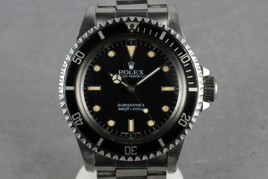 1984 Rolex Submariner 5513 Spider Dial with Box and Papers