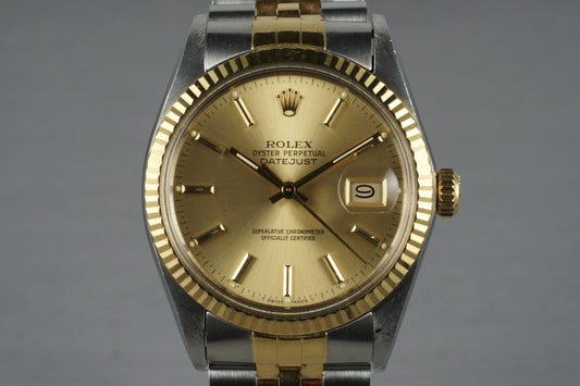 1985 Rolex Two Tone DateJust 16013