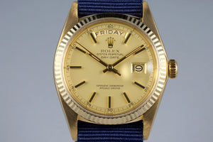 1977 Rolex YG Day Date 1803 Matte Champagne Dial