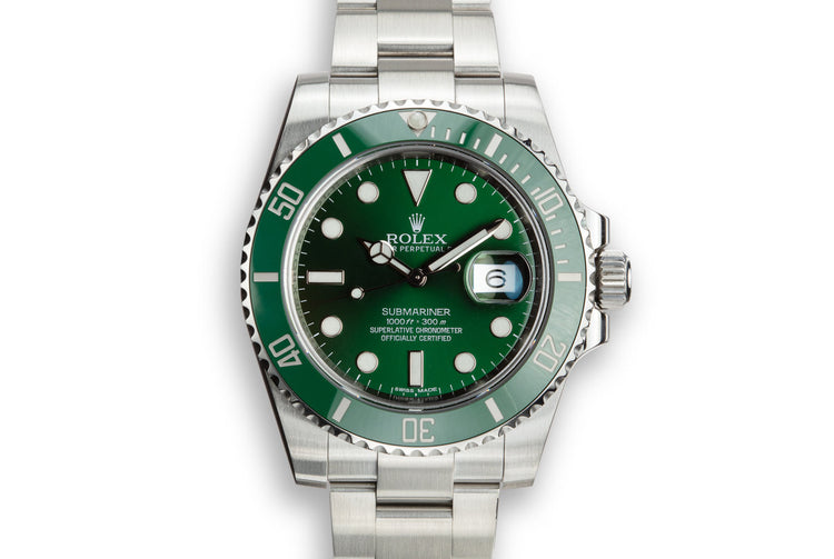 2014 Rolex Submariner 116610LV "Hulk" with Box and Papers