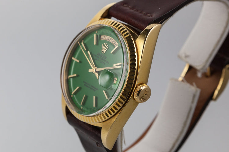 1972 Rolex Day-Date 1803 with Green Stella Dial