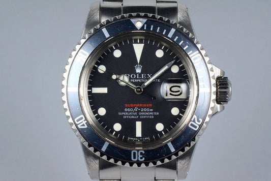 1970 Rolex Red Submariner 1680 Mark IV Dial