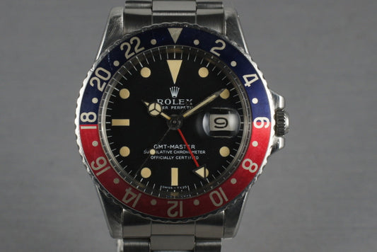 Rolex GMT 1675 with creamy  Mark 1 Dial