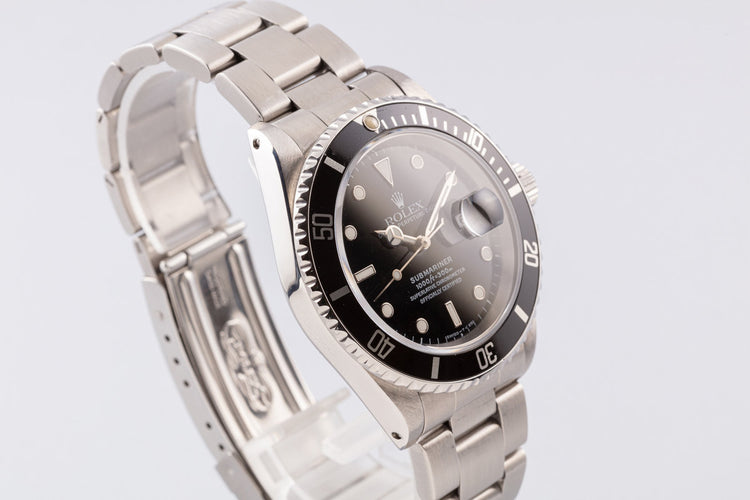 1997 Rolex Submariner 16610 with Box and Papers