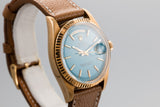 1971 Rolex 18K Day-Date 1803 with Blue Stella Dial