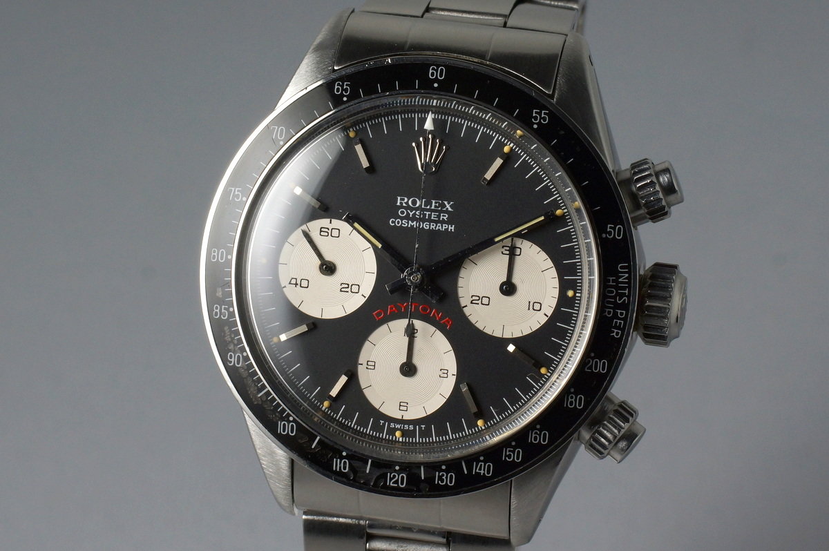 HQ Milton 1975 Rolex Daytona 6263 Black Big Red Daytona Dial