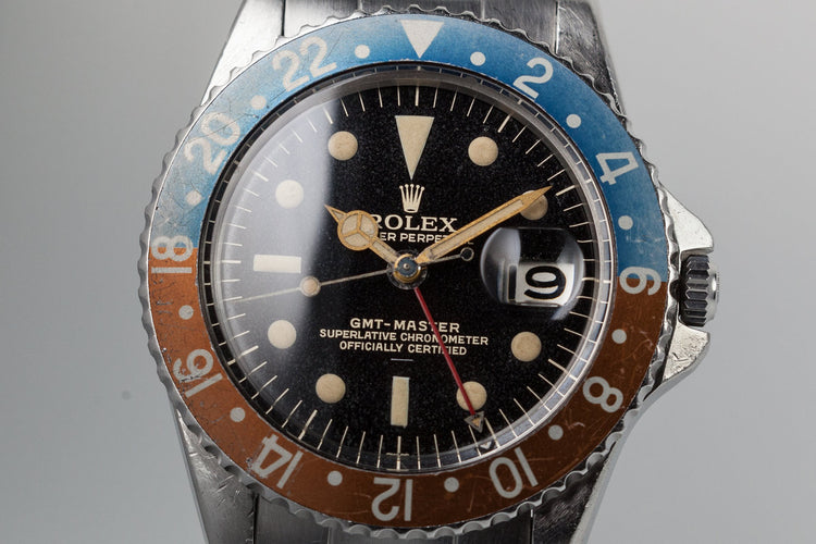 1963 Rolex GMT 1675 Gilt Underline Dial