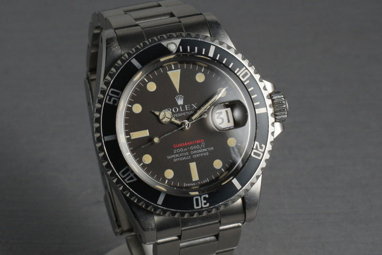 Rolex Red Submariner 1680 Meters First Mark 2 BROWN dial