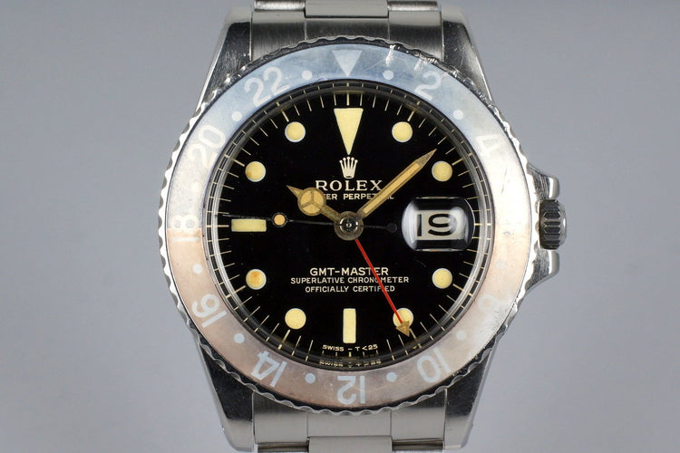 1964 Rolex GMT 1675 Glossy Gilt Dial with ‘Ghost’ Insert