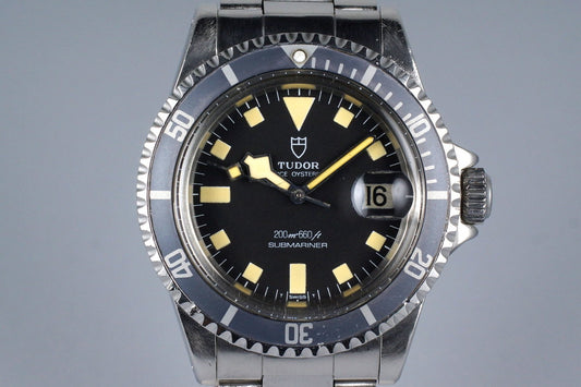 1981 Tudor Submariner 94110 Black Snowflake