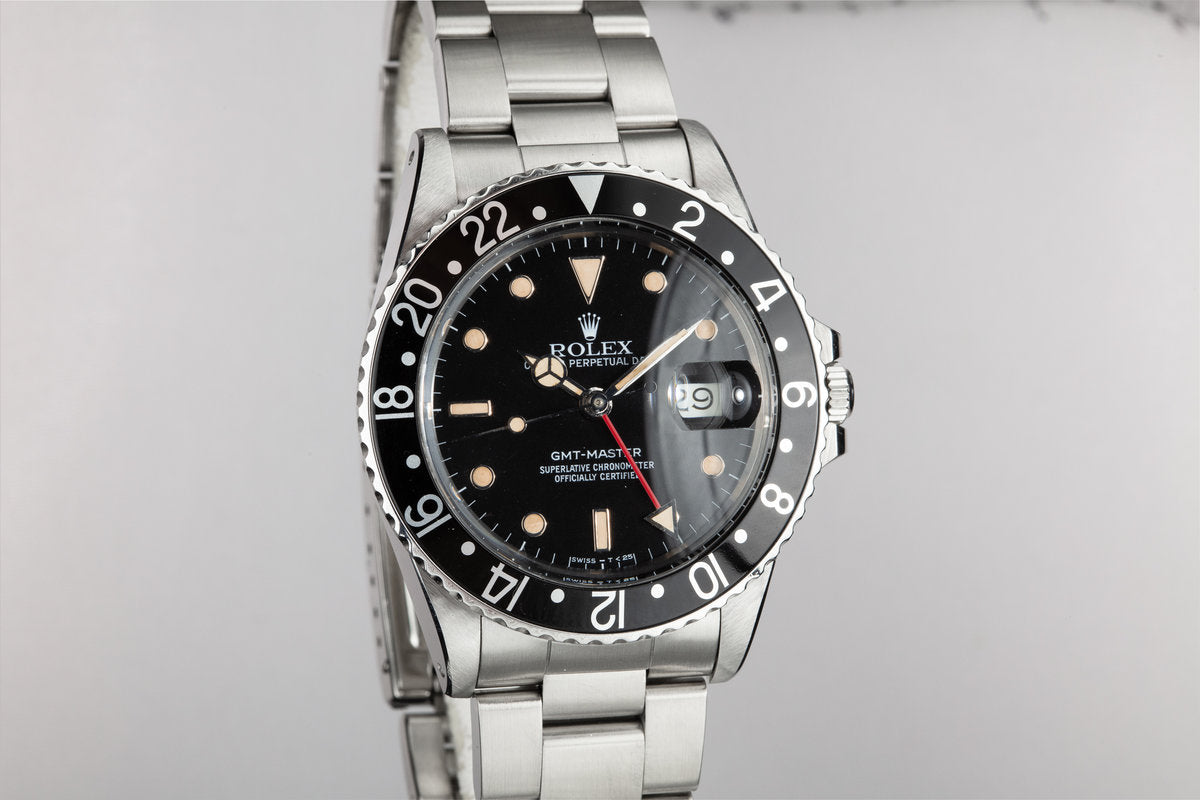 Rolex 16750 black discount bezel