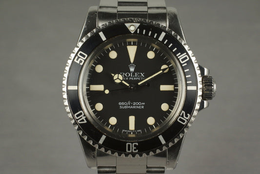 1978 Rolex Submariner 5513 Mark 1 Maxi Dial