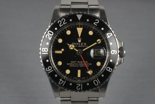 1966 Rolex GMT 1675 Glossy Gilt Dial