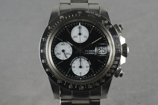 1993 Tudor Chronograph Big Block 79180 With Black Dial