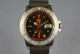 Rolex GMT Two Tone 16753 with root beer tropical nipple dial
