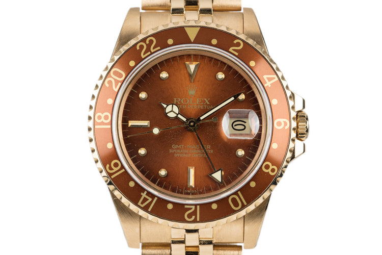 1984 Rolex 18K GMT with Root Beer Nipple Dial