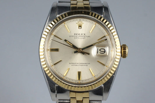 1967 Rolex Two Tone DateJust 1601 Silver Dial